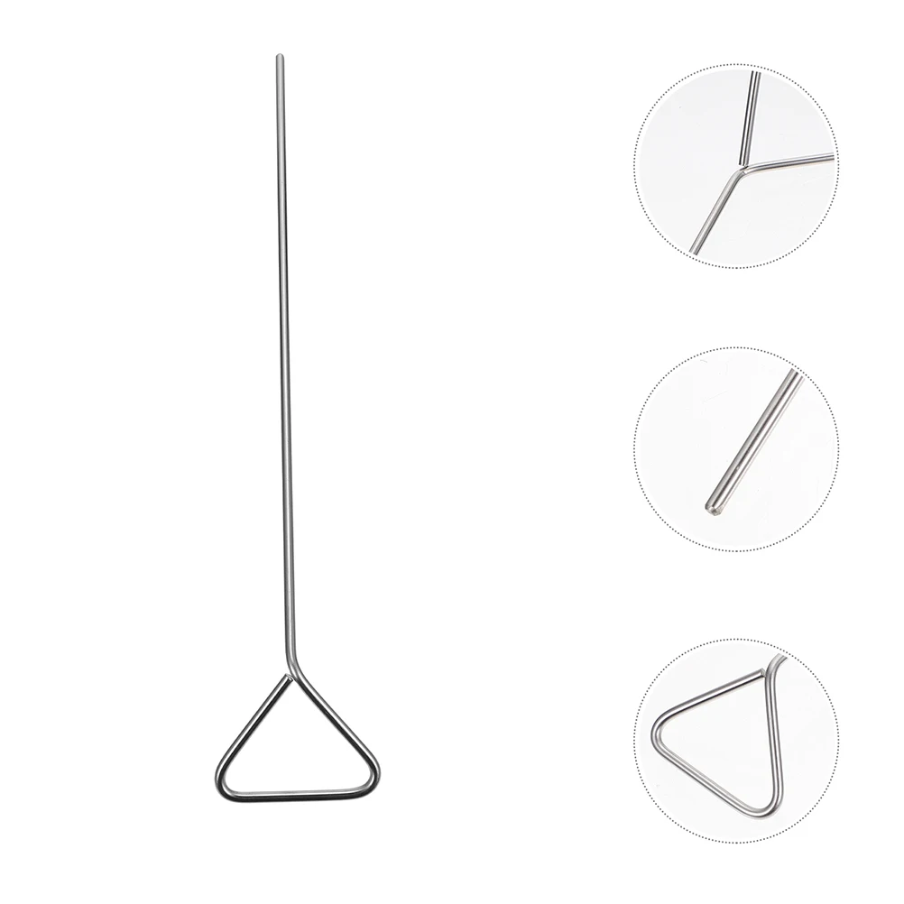 5pcs Stainless Steel Cell Spreaders Rust Resistant Reusable Lab Tools Triangle Head Spreading Bar Even Pressure Distribution