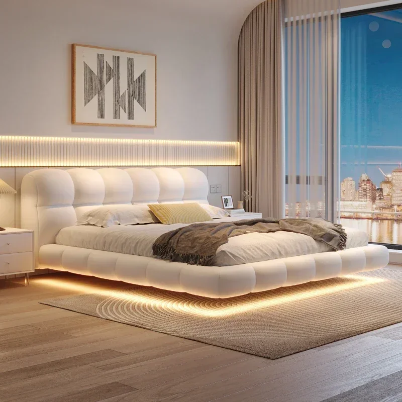 Home 180x200cm Double Wooden Bed Organizer Furniture ﻿ Complete Room Bed King Size Headboard Frames And Bed Bases Tatami Bedroom