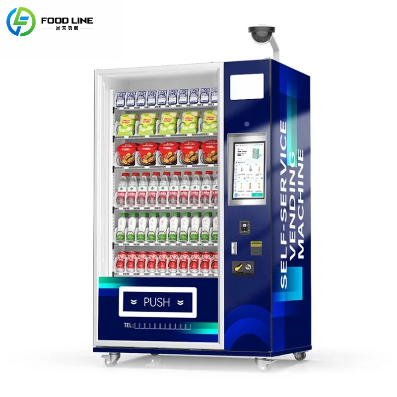 

Customized Commercial Drinks Snack Vending Machine Combo Automatic Cold Drink & Snack Vending Machine with Cooling System