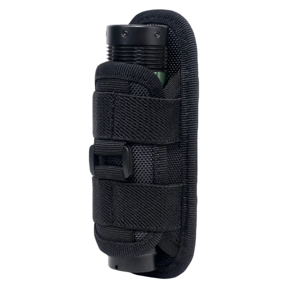 Tactical 360 Degrees Rotatable Flashlight Pouch Holster Torch Case For Belt Portable Torch Cover Holder Hunting Accessories