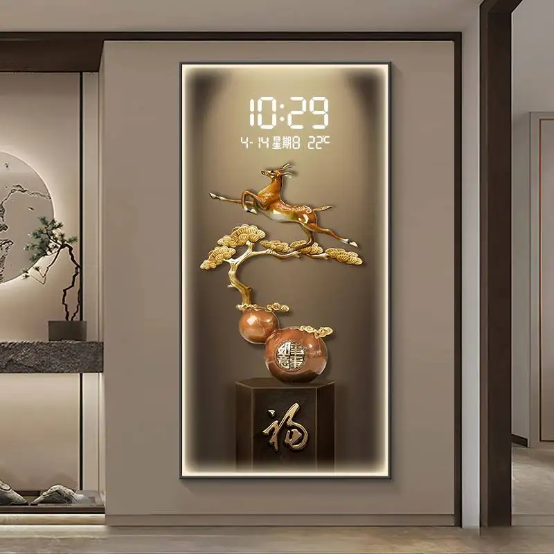 Elegant Style Wall Clock Unique Premium Upgrade Gold Digital Wall Clock Items Luxury Design Orologio Parete Bedroom Decoration
