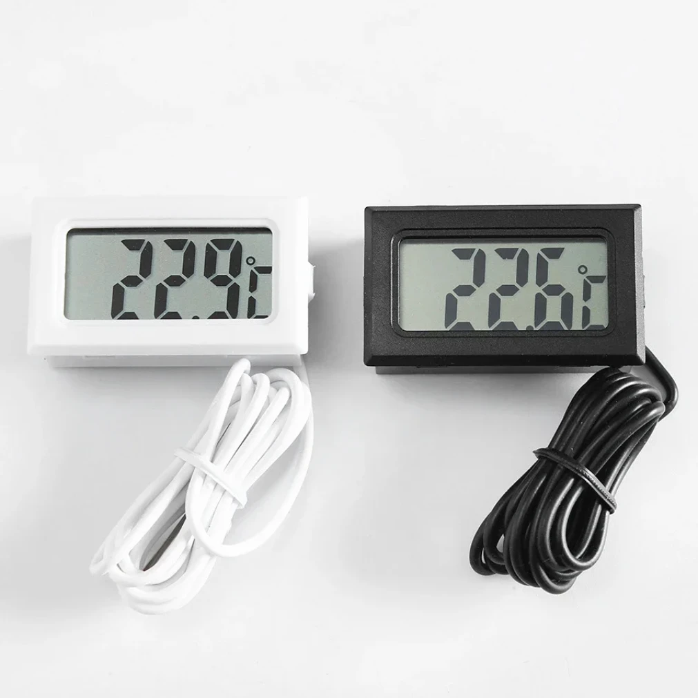 

Mini Digital LCD Thermometer With Probe Indoor Convenient Temperature Sensor For Aquarium Fish Tank Home Fridge Thermometer