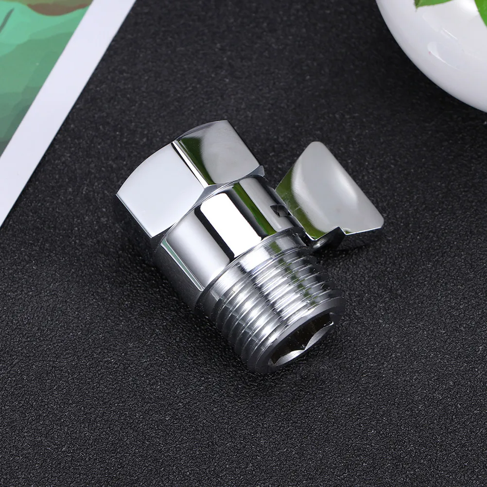 2Pcs Metal Shower Head Shut off Valve Water Saver Faucet Adapter Fits Most Shower Arms Easy Install High Quality