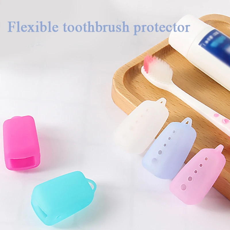 5Pcs/Lot Portable Toothbrush Head Cover Case For Travel Hiking Camping Toothbrush Box Brush Cap Case Support Bathroom Accessory