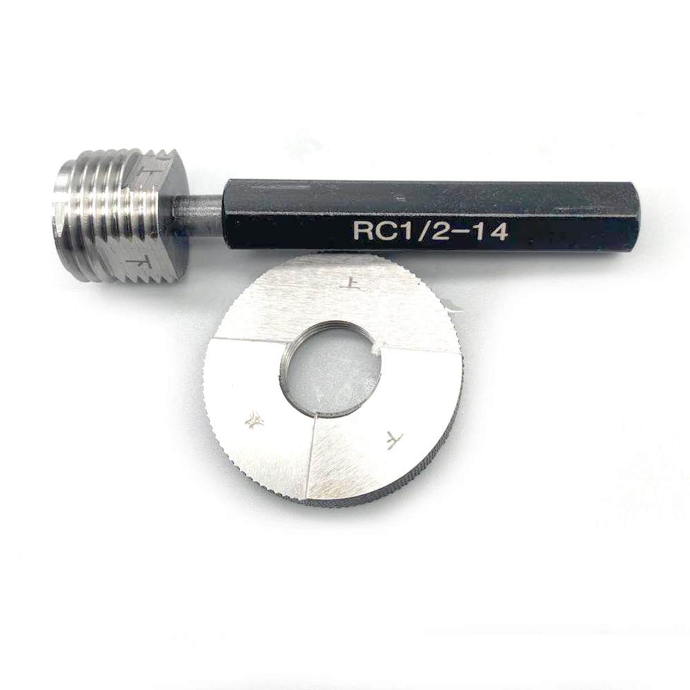 Tubo de Mão Direita Anel Calibrador Fio r1 16 r1 r3 r1 r1 r3 r1 Pipe Thread Gages Plug Rc1 Rc1 Rc3 Rc3 Rc1 Rc1