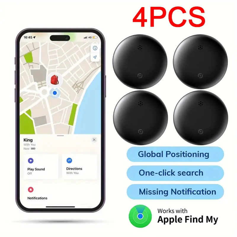 Anti-lose Security Finder Tracker Smart Tag for Apple Find My Key Bluetooth GPS Tracker For Earbud Luggage IOS MFi Finder