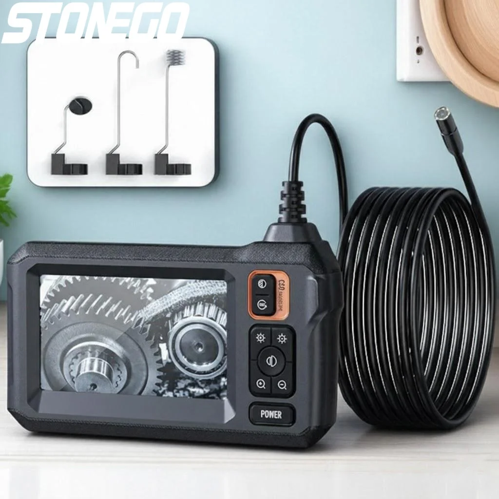 

Эндоскоп WiFi 1080P HD с 43-дюймовым дисплеем, кабелем 1/5/10 м, двойной головкой, аккумулятором 2600 мАч, инструмент для автоматической проверки электрических трубопроводов