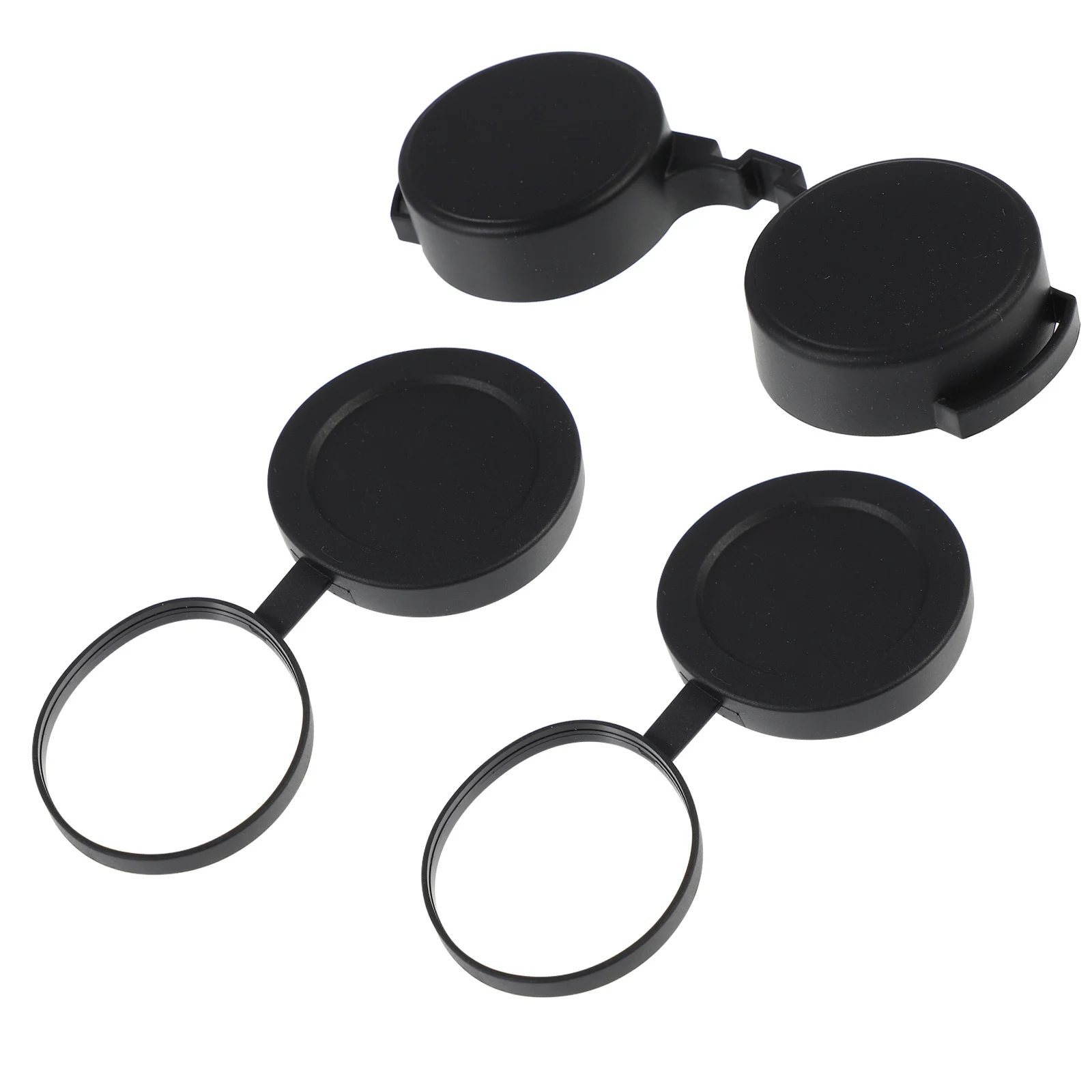 

3 pcs Accessory: Rubber Objective Lens Cover For Telescope Monocular Dust Proof Eyepiece Protection Cap Black