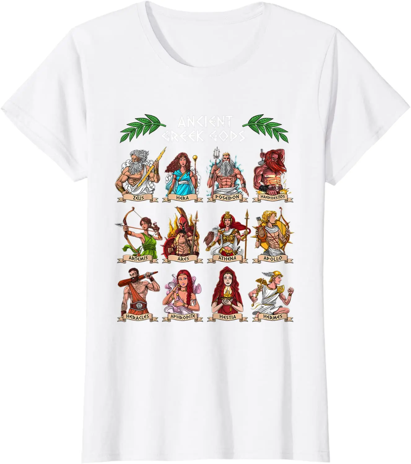 Greek Mythology Gods Ancient Greece Men T-Shirt Short Sleeve Casual 100% Cotton O-Neck Tshirt