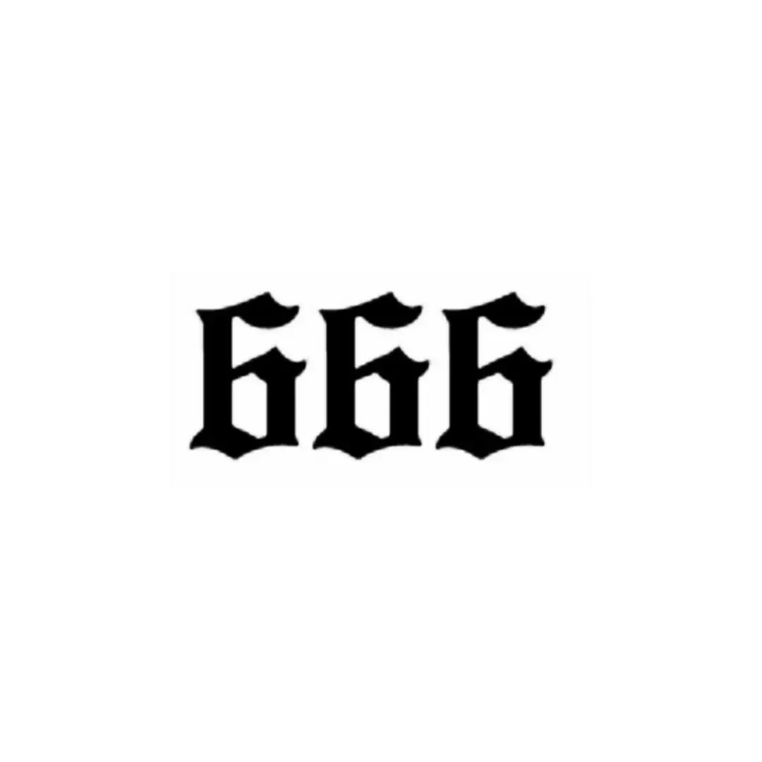 

Car Window Decal Truck Outdoor Sticker Demonic Evil Wicked Devil Number 666 Stickers for Laptops, Office Supplies, Motorcycles