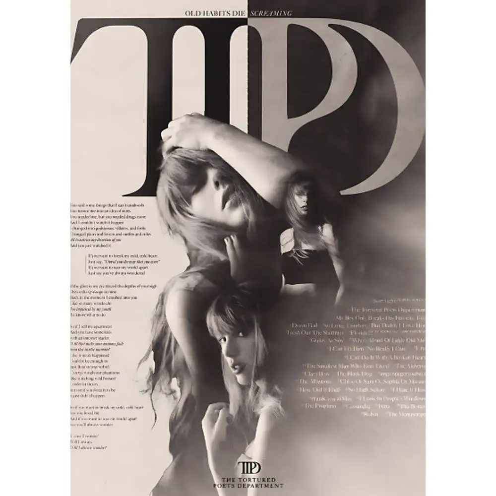 Affiche imprimée de chanteur t-aylor Swift, A5, A4, A3, A2, décor artistique mural pour chambre, bureau, cadeau pour les Fans