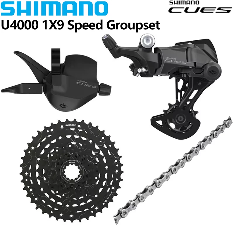 SHIMANO CUES U4000 1X9 Speed Groupset 9S Shifter Rear Derailleur