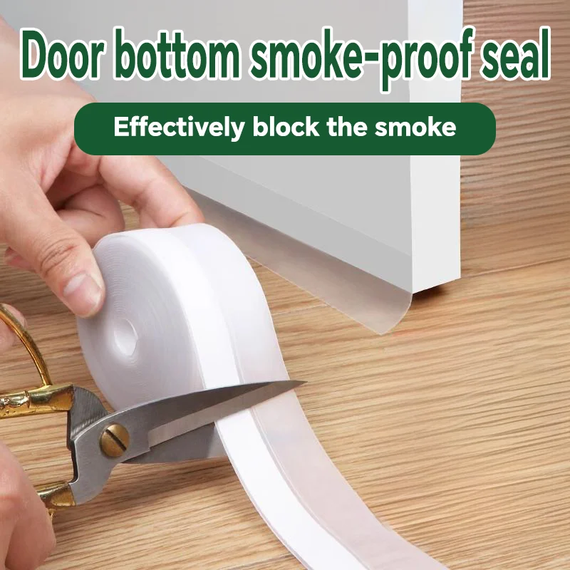 Door Bottom Sealing Strip, Windproof, Anti-Collision, Anti-Dust, Shower Door Gap Self-Adhesive Door Stop Sealing Tape