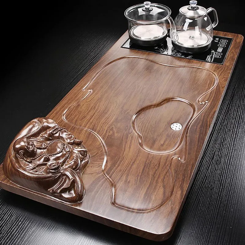 Nordic Wood Plates For Food Tea Tray Accessories Plate Storage Living Room Drip Tea Tray Desk Valet Bandeja Madera Home Products