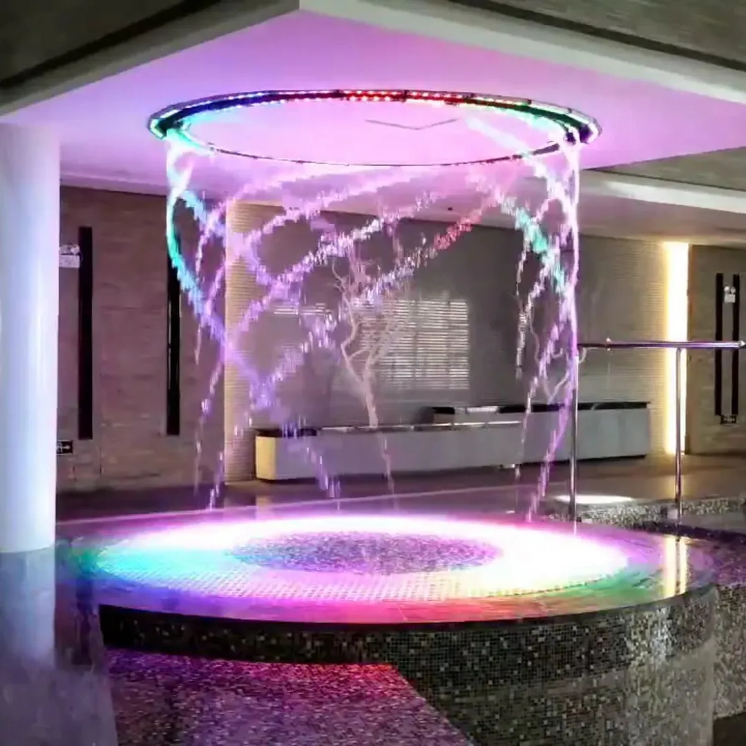 Outdoor Commercial Hotel Shopping Mall Stainless Steel Digital Water Curtain Water Flow Fountain