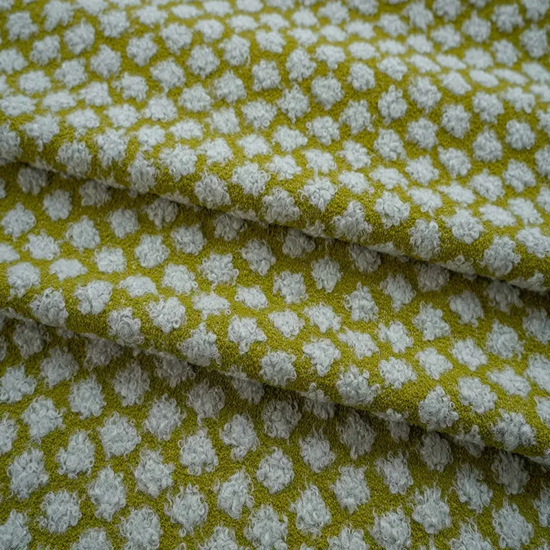 

Вязаная жаккардовая ткань, маленькая свежая зеленая мягкая восковая ткань в горошек, осенне-зимняя модельная обувь, шапки для шитья своими руками, ткань по метрам