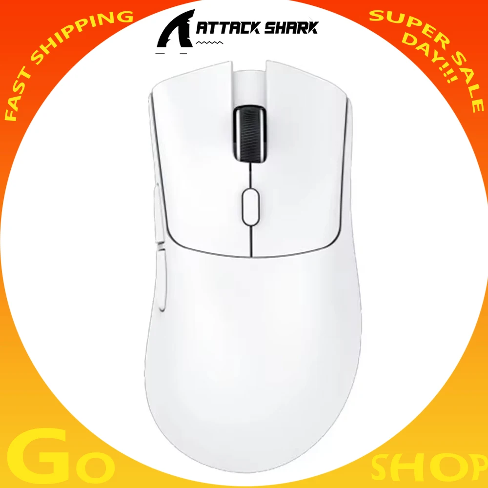 ataque tubarao r1 mouse sem fio tri mode bluetooth paw3311 e sports jogos ergonomico ratos leves pc acessorios de jogos 01