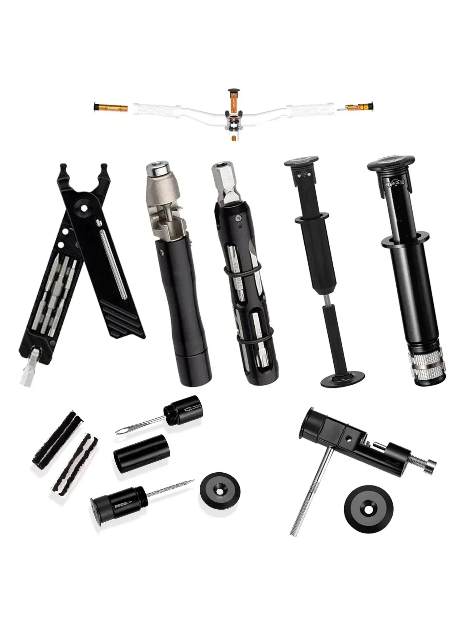 AliExpress NONE Multi Tool Kit-Pack Pliers Master Link Combo Pliers Bar Kit In-bike storage and essential riding tools