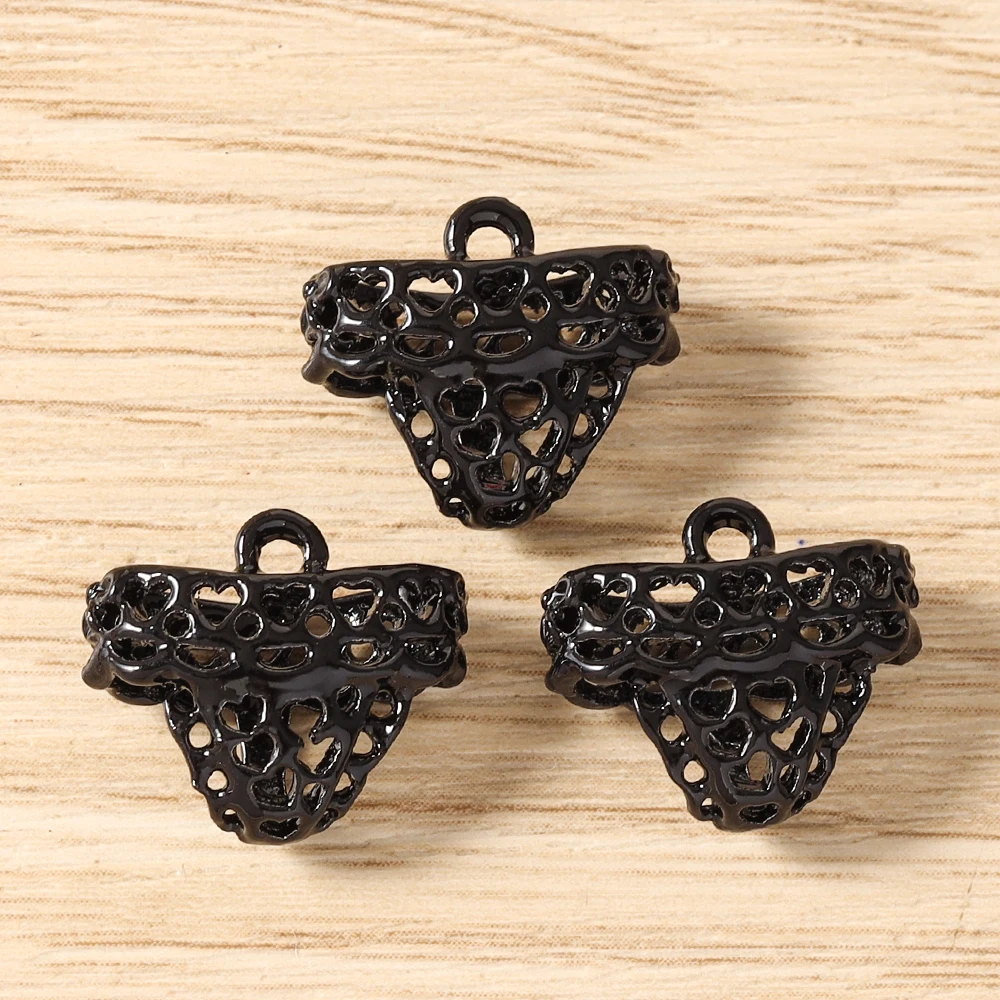 Tusember 5 Stück Niedliche Emaille Kawaii 3D Pantoffel- und Hutanhänger für Ohrringe, Halsketten, Armbänder, DIY-Schmuckherstellungszubehör – Detail 38