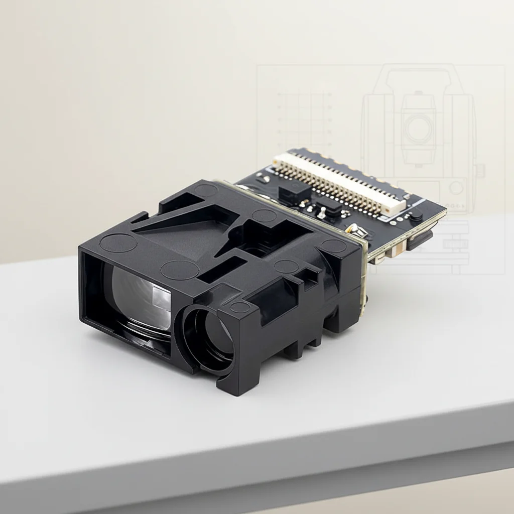2026LDL-T 80m Laser Distance Sensor Meter Integrate in Gnss RTK Receiver 650nm Laser Distance Sensor UART 30Hz Laser Ranging Mod