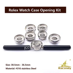 No.5539 6 big sizes/set  Watch Case Opener, 30.5-36.5mm Professional Watch Back Case Opener & Closer for Rolex watches Repairing