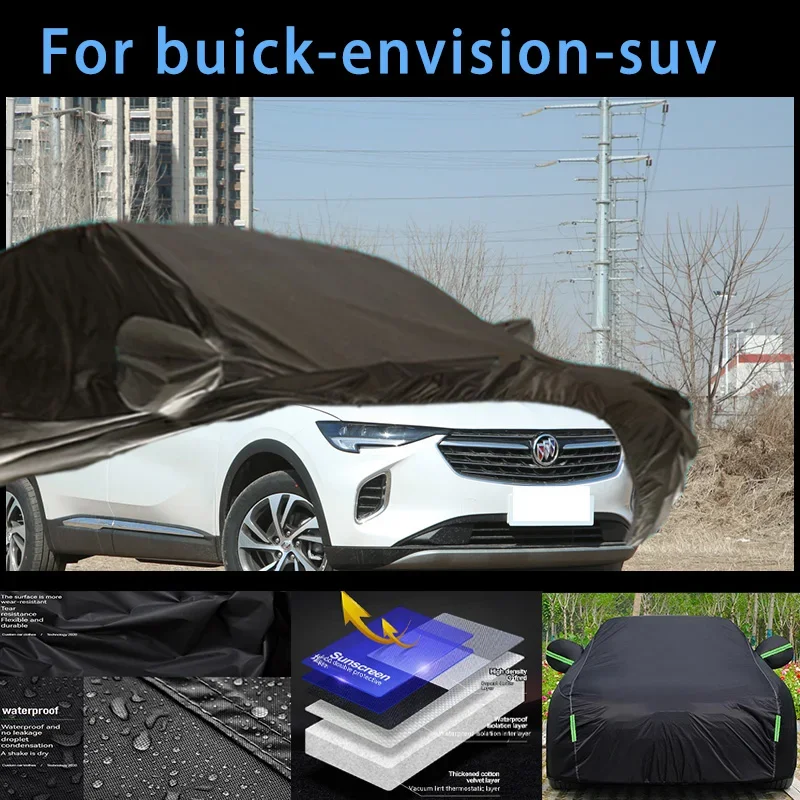 

For buick-envision--suv Outdoor Protection Full Car Covers Snow Cover Sunshade Waterproof Dustproof Exterior Car accessories