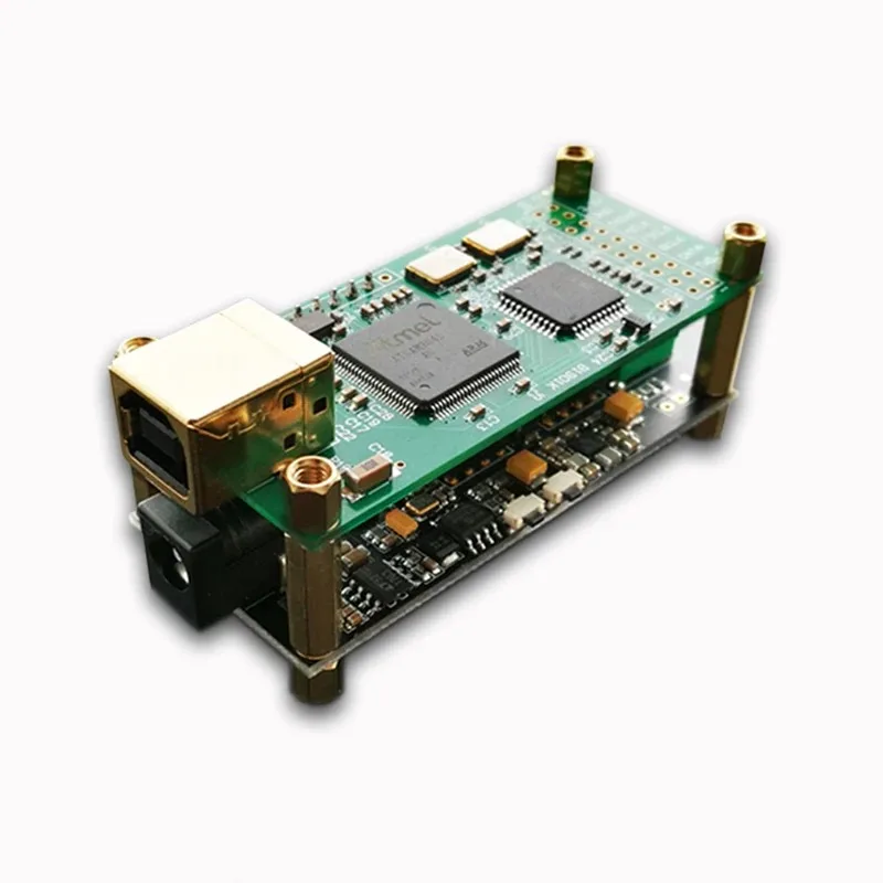 Amanero Interface + ES9038 Q2M Audio Decoder Board Hifi Fever USB Sound Card DAC Kit Supports DSD