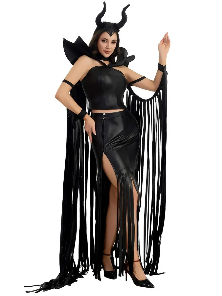 ชุดคอสเพลย์แม่มดสไตล์โกธิคสำหรับงานฮาโลวีน ชุดแสดงบนเวทีระดับประเทศ ไซส์ MXL ทำจากไนลอน ไม่มีแบรนด์ ไม่ได้จดทะเบียน...