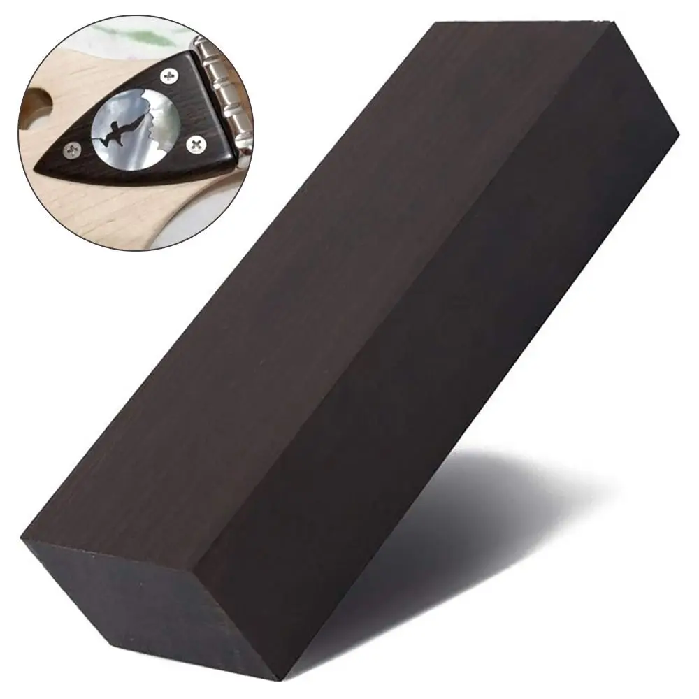 High Quality 120*40*25mm Ebony Lumber Instruments Tools DIY Material Ebony Wood Multi-application Blank Ebony Wood