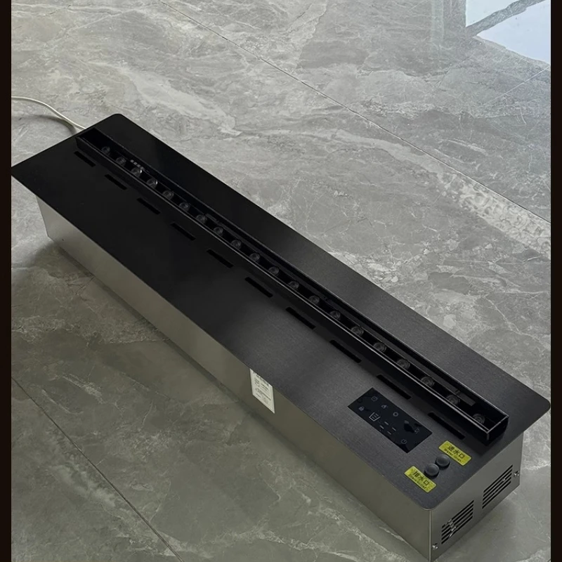 أثاث وحدة التحكم بالتلفزيون الحديثة، حامل غرفة المعيشة، مركز الترفيه، مدفأة كهربائية عائمة، أثاث Magalu Loja الرسمي #5