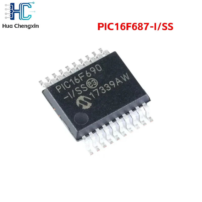 10PCS PIC16F687-I/SS SSOP-20 8-bit Microcontrollers IC High quality New