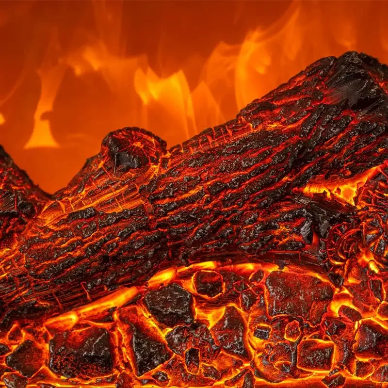 مدفأة كهربائية إدراج Firebox مدخنة الموقد LED البصرية الاصطناعية المصباح لهب النار الديكور #4