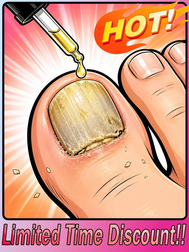 Household Pedicure Nail Essence, Optimizes Dull Yellow Nails, Beautifies Visual Appearance of Thickened Brittle Damaged Toenails