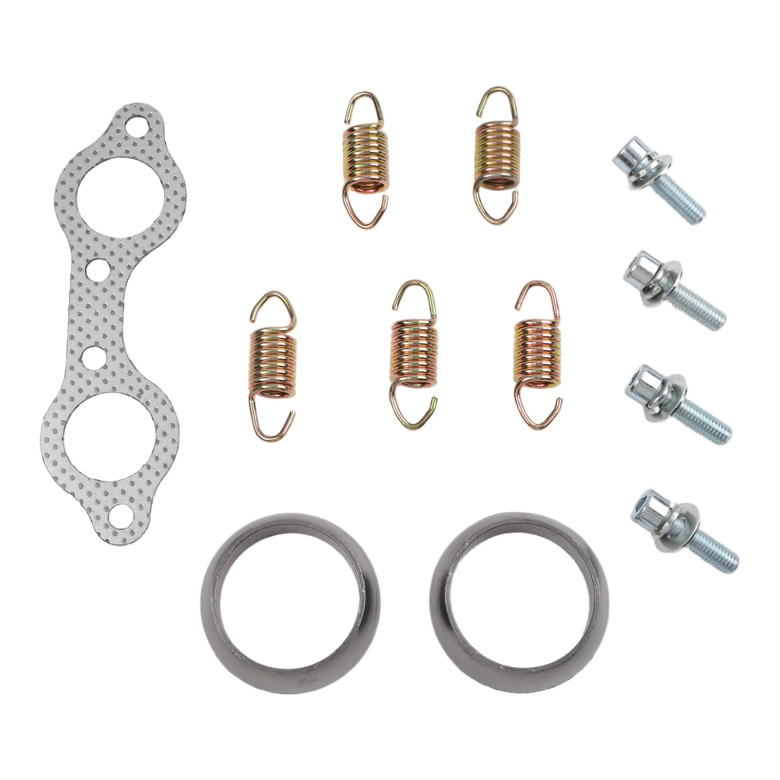 For Polaris for frontier Muffler Gasket Kit for atv for exhaust Repair Complete Hardware Included Includes Tension Springs