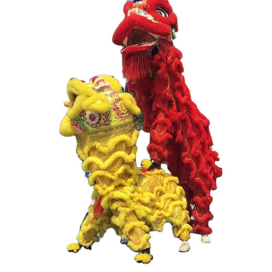 Hand-Made Cantonese Trend Lion Dance Mascot Outfit Chinese Traditional Major Festival Celebration Lion Dance Costume