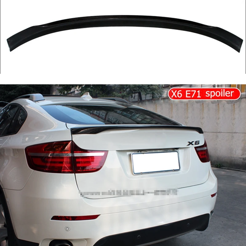 

Стиль MP для BMW X6 E71 спойлер из углеродного волокна спойлер для X6 2008 2009 2010 2011 2012 2013 крылья заднего багажника M эффективный спойлер