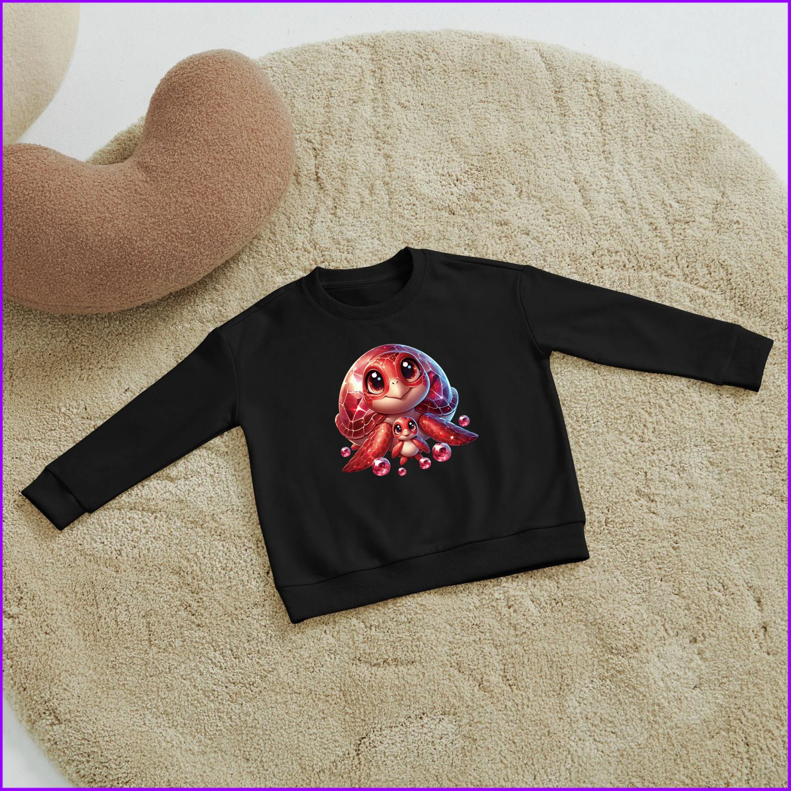 Red Gem Sea Turtle Mom And Baby Mother'S Day Gift Sja1099 Kids Boys Girls Hoodies Sweatshirts Winter Teenagers Tweens Designer