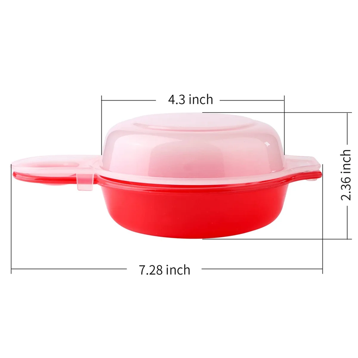 

A77I 2 Sets Microwave Egg Cooker,1 Minute Fast Egg Hamburg Omelet Maker Kitchen Cooking Tool