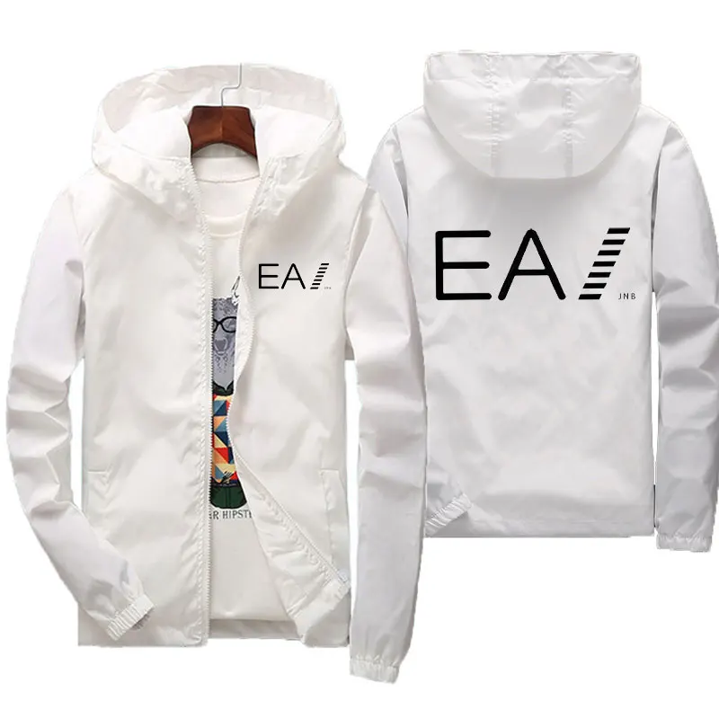 

Мужская повседневная куртка для весны и лета 2026 года, стильная и удобная для занятий спортом на открытом воздухе, оверсайз размеры S-7XL, ветрозащитная, на молнии, с капюшоном.