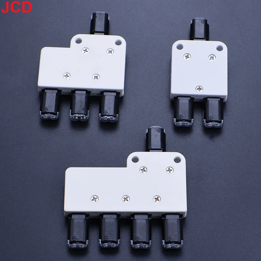 JCD D2/T2/T1/H2 Wire Connector Set Splitter Box Connector For Audio Auto Moto Lighting System 18-22AWG Led Strip Wire Cable
