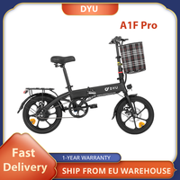 DYU A1F Pro Folding Electric Bike, 250W Motor, 36V 7.5Ah Battery, 16*1.75\