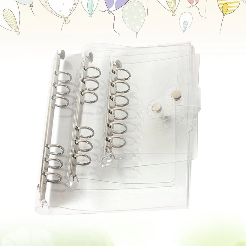 

3 шт., прозрачные корпуса для справочников с 6 отверстиями, легкий портативный органайзер для файлов для документов формата A5 A6 A7, вкладыш