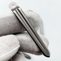 1Pc CNC Titanium Alloy Knife Back Clip Outdoor Portable Pocket Knife Waist Clip For Sanrenmu Land 812 901 902 9103 9104 Parts