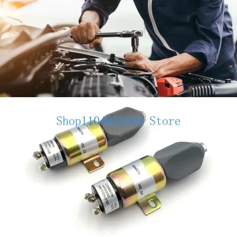 652F Advanced Engine Shutdown Valves Stop Solenoid for Harsh Environment Applications, Construction Machinery Safety 3864274