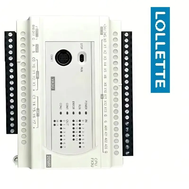 LOLLETTE FX3U Programmable Logic Controller (PLC) Industrial Control Board Various Sizes 10-64MT for Automation