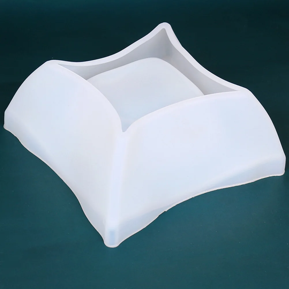 

Silicone Flowerpot Mold Square Plant Rack Crystal Epoxy Desktop nament DIY Crafts Nonstick Molds for Succulents Pot