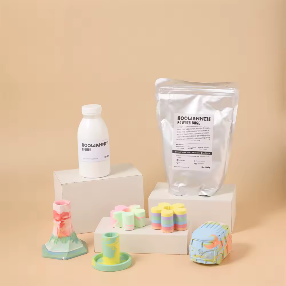 Kit de resina Nicole Boowannite Aqua Eco para principiantes, conjunto alternativo de jesmonita