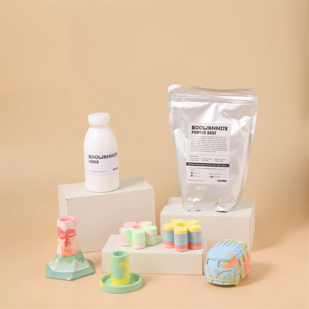 Nicole Boowannite Aqua Eco Resin Kit for Beginners Jesmonite Alternative Set