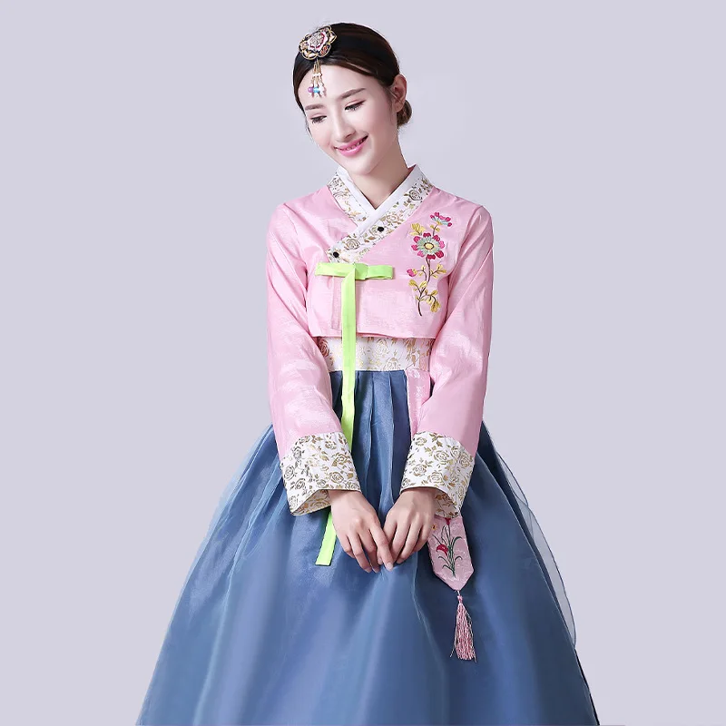 Abito Hanbok coreano per donna Costume tradizionale antico da ballo di scena Lady Palace Corea Abiti da ballo nazionale per matrimonio