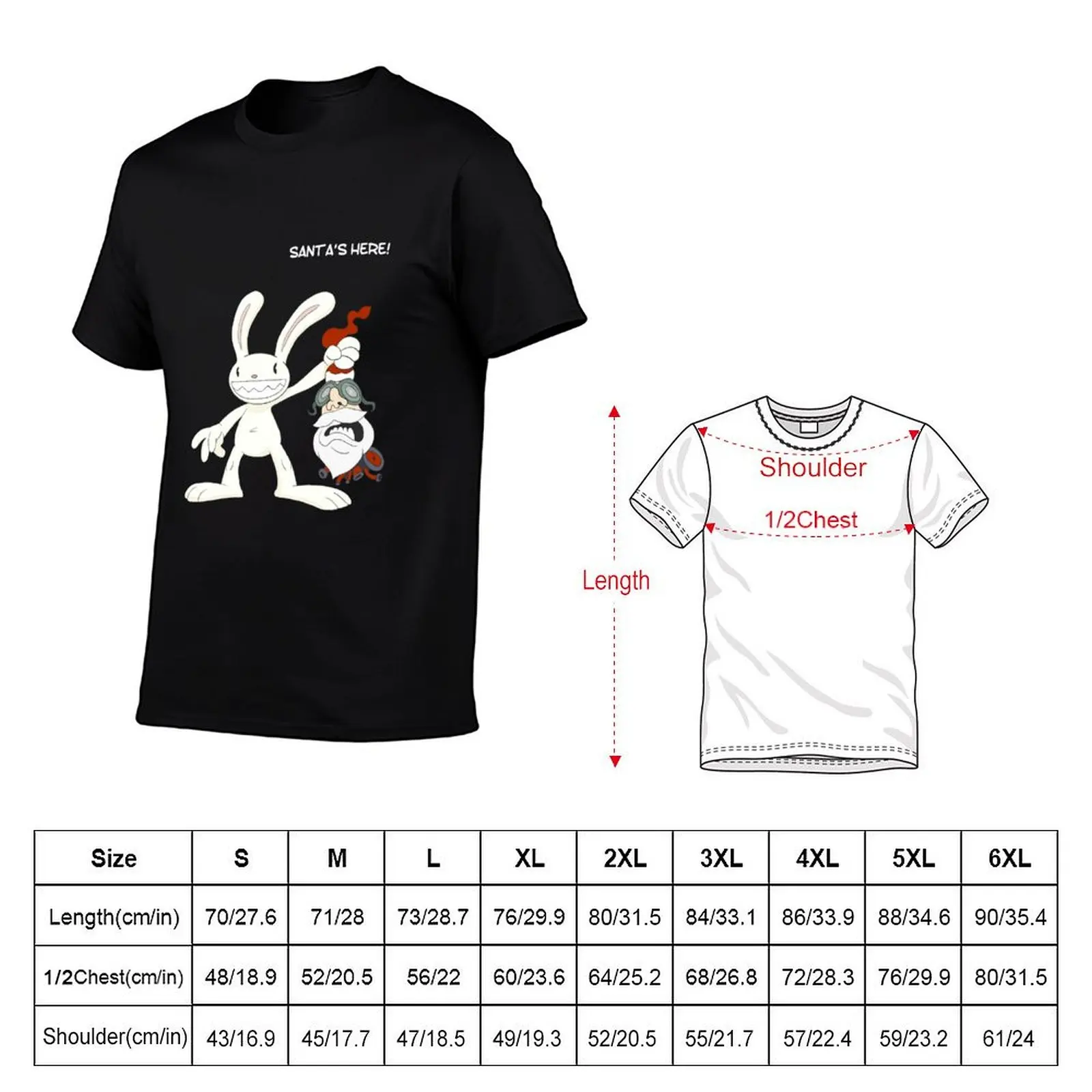 Sam and Max T-Shirt man t shirt cotton t shirts with prints essential t shirt T-shirt